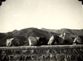 'The way to the Sham Plain. The Iblanhe on the left. The large stones are head cover', Dosalli, North West Frontier, India, 1937