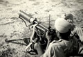 'The Queen of the battlefield', Indian Army Vickers machine gun team, North West Frontier, India, 1937