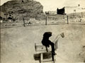 'Self in Polo Pit Chatby', polo practice, Chatby Camp, Alexandria, Egypt, 1920