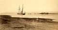 'Entree des Lacs Amers. pres de Suez', Egypt, 1870 (c).