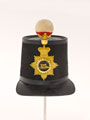 Shako, officer, Gold Coast Artillery Corps, 1855-1861