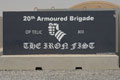 'The Iron Fist', concrete blast wall section, 20th Armoured Brigade, Basra, Iraq, 2009