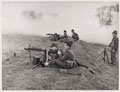 Queen's Own Cameron Highlanders training with the Vickers machine gun