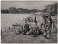 Vickers machine gun teams training on firing range, 1960 (c)
