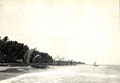 Beach scene with fishing boats, India, 1910 (c)