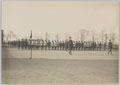 King George V inspecting Royal Military Academy Woolwich, 1918