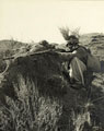 'A serving Mahsud Sepoy (4th Battalion) camouflaged as a Sniper.', 1938 (c)