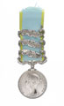 Crimea War Medal 1854-56, with three clasps, 'Alma', 'Balaklava', and 'Sebastopol', Sergeant-Major J Motion, 93rd (Sutherland Highlanders) Regiment of Foot