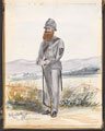 A Colour Sergeant in grey uniform, 1857