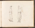 Sketch of two soldiers, 1859 (c)