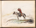 'Our friend rides on ahead of the column & looks for deer no.1', India, 1858