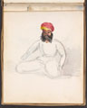 Seated man in turban, India, 1858