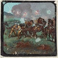 'Lieut Roberts trying to save the guns', lantern slide, 1900