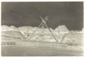 Bridge constructed by the Suffolk Royal Garrison Artillery (Militia), glass negative, 1905 (c)