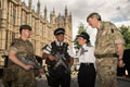 Major General Ben Bathhurst meets Metropolitan Police Commissioner, Cressida Dick, at the Palace of Westminster, Operation TEMPERER , 24 May 2017