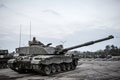 Challenger tank, King's Royal Hussars Battle Group, on Exercise BLACK EAGLE, Poland, 2014