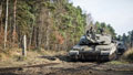 Challenger 2 tanks, Exercise BLACK EAGLE, Poland, 2014