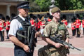 Police and the Army provide security at Buckingham Palace during Operation TEMPERER, 2017