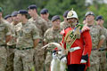'Shenkin II', the regimental goat of the 3rd Battalion The Royal Welsh, Armed Forces Day, Caerphilly, 2016