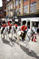 The Waterloo Squadron of the Royal Scots Dragoon Guards parades through Kilmarnock, Scotland, 2015