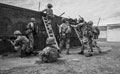 Soldiers from the Royal Anglian Regiment conduct compound clearance drills, Lydd Ranges, 2017