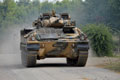 A Warrior armoured fighting vehicle, Exercise LION STRIKE, Salisbury Plain, 2014