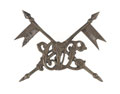 Pouch badge, Calcutta Volunteer Lancers, 1872-1881