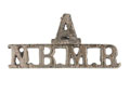 Shoulder title, A Company, Northern Bengal Mounted Rifles, 1889-1947