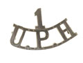 Shoulder title, 1st Regiment, United Provinces Horse, 1909-1917