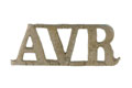 Shoulder title, Allahabad Volunteer Rifles, pre-1917