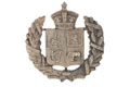 Helmet badge, East Indian Railway Volunteer Rifle Corps, 1869-1901