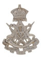 Helmet badge, Allahabad Volunteer Rifles, 1871-1901