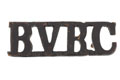 Shoulder title, Bangalore Rifle Volunteers, 1880 (c)