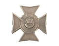Collar cap badge, Bangalore Rifle Volunteers, 1880 (c)