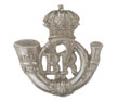 Collar badge, Bangalore Rifle Volunteers, pre-1901