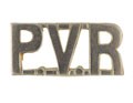 Shoulder title, 1st Punjab Volunteer Rifle Corps, 1861-1917