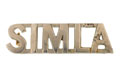 Shoulder title, Simla Rifles, 1920-1947