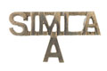 Shoulder title, 'A' Company, Simla Rifles, 1920-1947