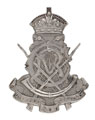 Helmet badge, Calcutta Volunteer Rifles, pre-1901