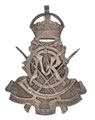 Helmet badge, Calcutta Volunteer Rifles, 1901-1917