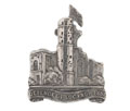 Collar badge, No 13 (Lucknow) Field Battery, Lucknow Rifles, 1933-1947