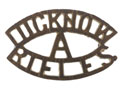 Shoulder title, No 13 (Lucknow) Field Battery, Lucknow Rifles, 1933-1947