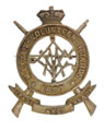 Helmet badge, Madras Volunteer Guards, 1857-1901
