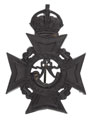 Helmet badge, Nagpur Volunteer Rifles, 1901-1920