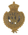Side hat badge, Madras Volunteer Guards, 1890s.