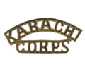 Shoulder title, Karachi Corps, 1920-1947