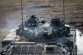 Warrior armoured fighting vehicle, Exercise BRIGHT GAUNTLET, Sennelager Training Area, Germany, 2017