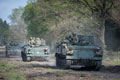 Armoured personnel carriers, 20th Armoured Infantry Brigade, Exercise BRIGHT GAUNTLET, Sennelager Training Area, Germany, 2017