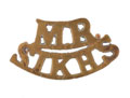 Shoulder title, Mazhbi and Ramdassia Sikh Regiment, 1941-1944