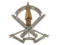 Cap badge, Mahar Machine Gun Regiment, 1947 (c)